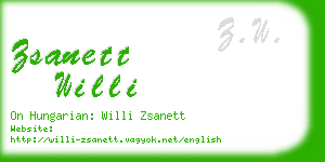 zsanett willi business card